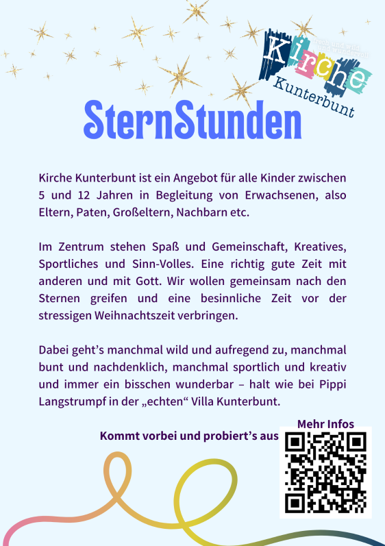 Kirche Kunterbunt Nov. 2024 Flyer